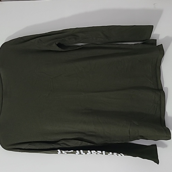 PINK V-Neck Tee Hunter Green - Picture 7 of 7